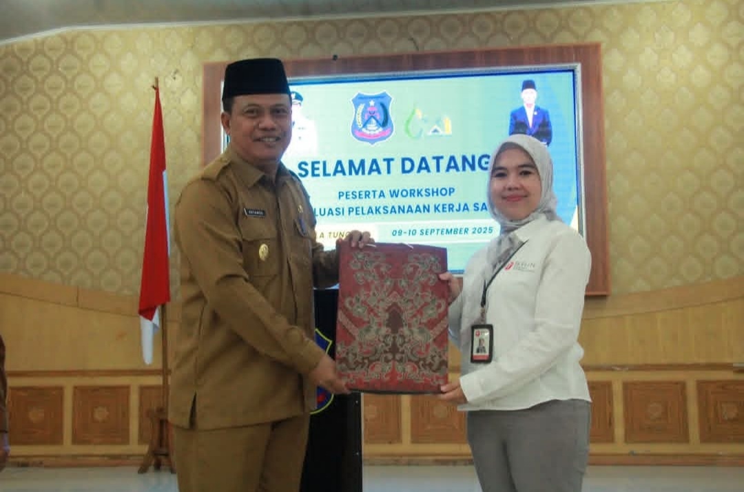 Wakil Bupati Tanjab Barat Buka Workshop Evaluasi dan Fasilitasi Kerja Sama