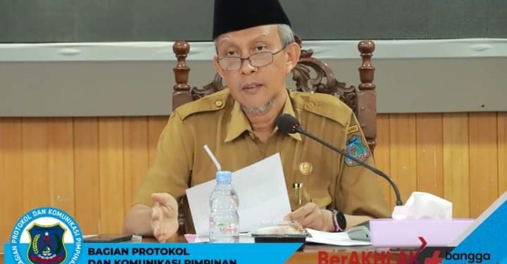 Sekda Tanjab Barat Buka Rakor OPD Lingkup Bidang Perekonomian dan Pembangunan Tahun 2023
